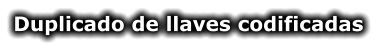 Duplicado de llaves codificadas